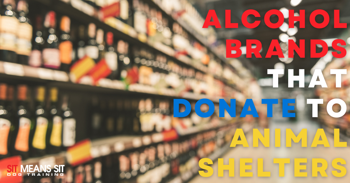 Alcohol brands that donate to animal shelters poster