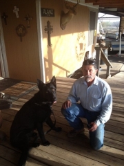 Joe Alaniz with Midnight