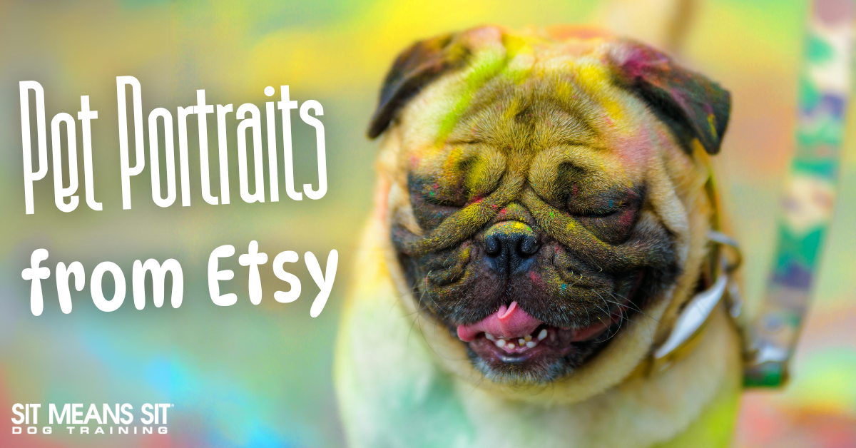 Capture Your Pup's Personality with these Pet Portraits on Etsy