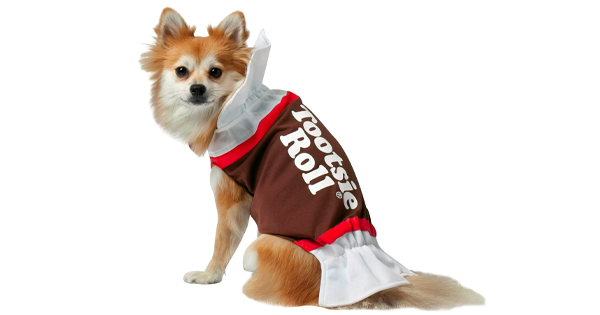 Tootsie Roll Dog Costume