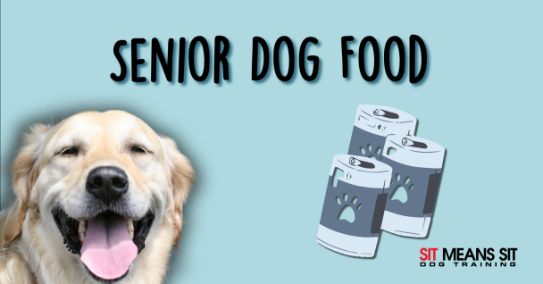 senior dog food poster