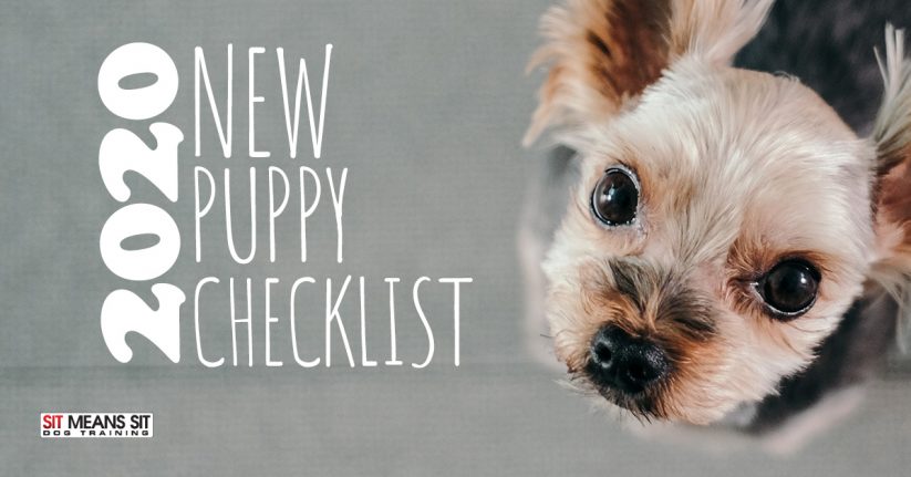 New Puppy Checklist 2020