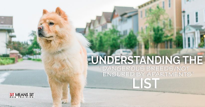 Understanding the "dangerous breed/not insured by apartments” list