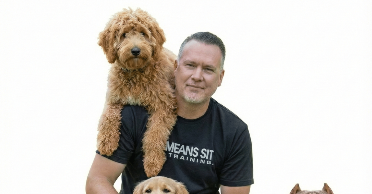 Brian Pepper, owner and lead dog trainer at Sit Means Sit Dog Training Space Coast.