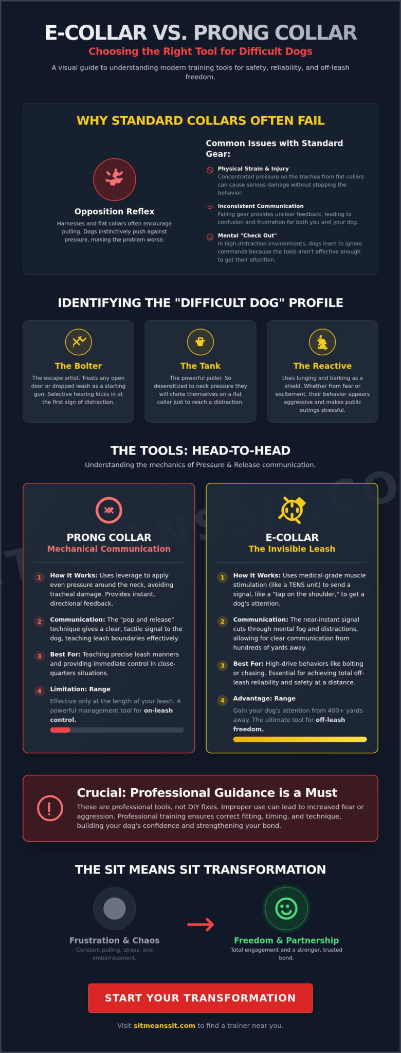 E-Collar vs. Prong Collar for Difficult Dogs: Which Tool Delivers Real Results?