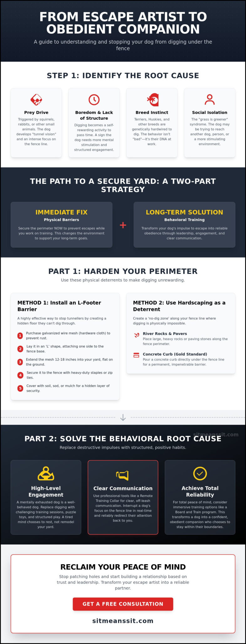 How to Stop a Dog From Digging Under the Fence: Professional Training Strategies